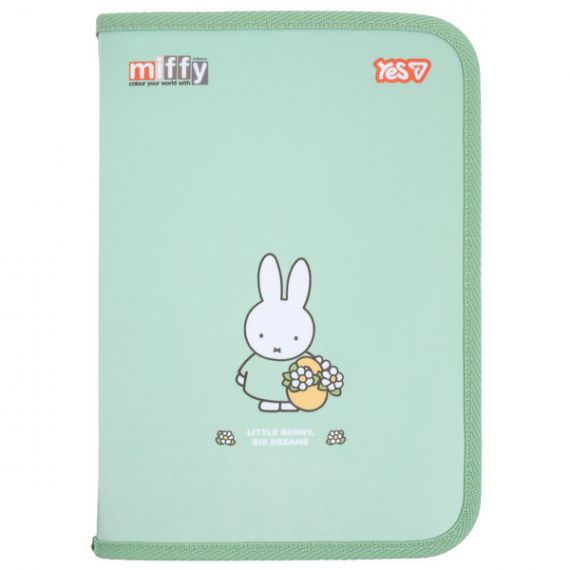 Папка для зошитів В-5 пл. на блискавці об'ємна Miffy YES Папка для зошитів В-5 пл. на блискавці об'ємна Miffy YES