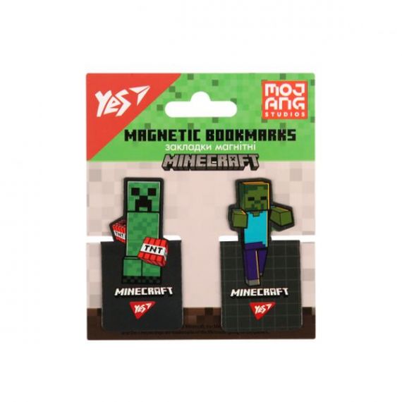 Закладки з магнітом YES Minecraft (за 2шт)