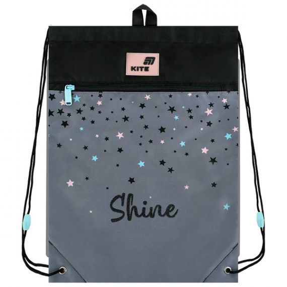 Сумка для взуття Kite 46х33см Shine з кишенею, поліестер Сумка для взуття Kite 46х33см Shine з кишенею, поліестер