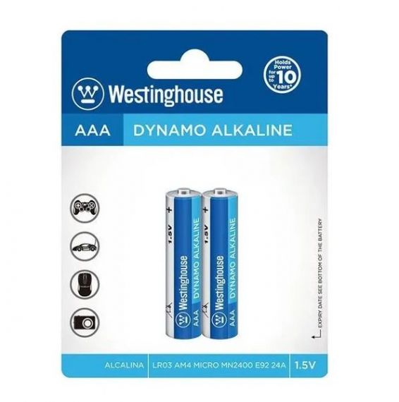 Елемент живлення Westinghouse ААА/R03 (лужна) блістер 2шт