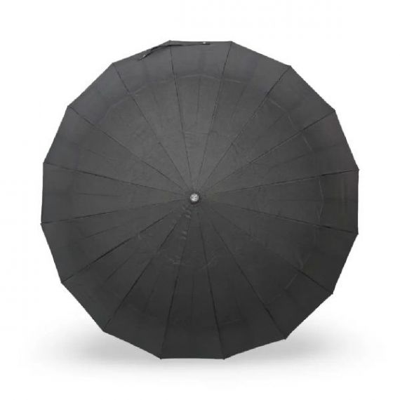 Парасолька чоловіча 3 складання, автомат 16 спиць, чорний