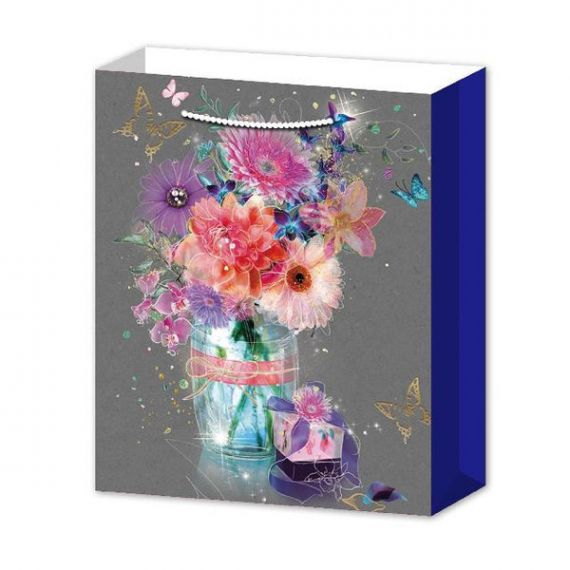 Пакет 31х40х12см паперовий Квіти ANGEL GIFTS