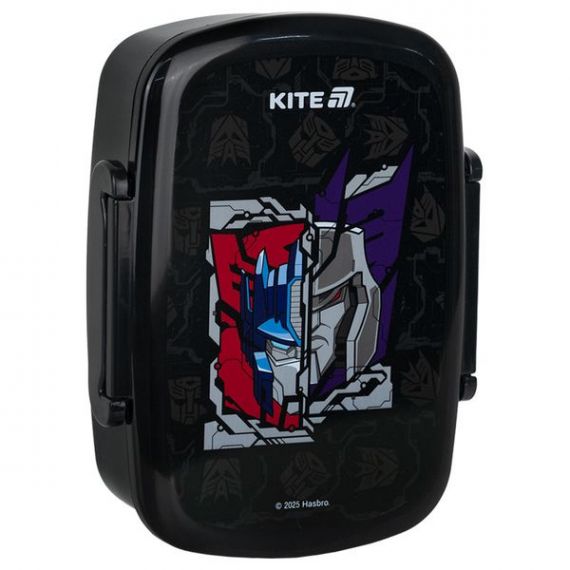 Ланчбокс 18х13.5х6см 750мл з ложкою і виделкою Transformers Kite