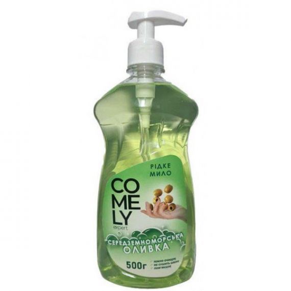 Мило рідке 500мл Comeli Середземноморська олива з дозатором