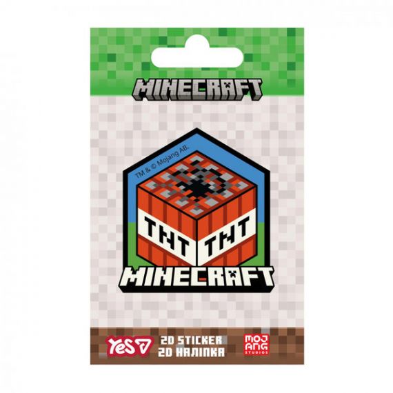Наліпка 2D Yes Minecraft TNT