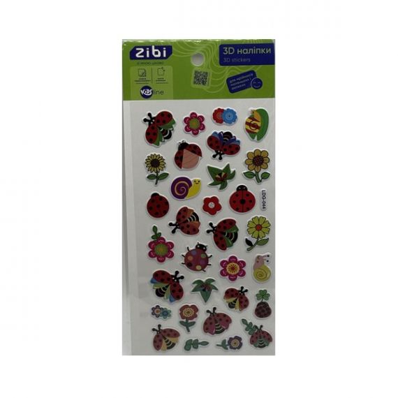 Наліпка 3D 18х9,5см Сонечка Zibi