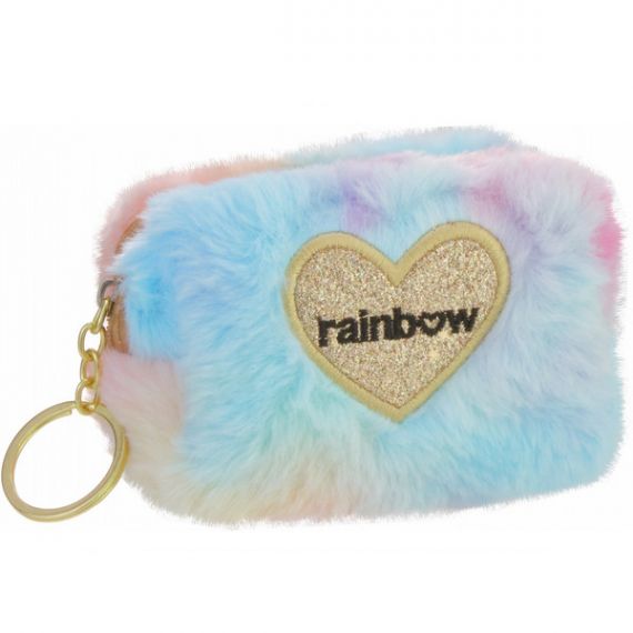 Брелок-кошелек пушистый Rainbow CFS