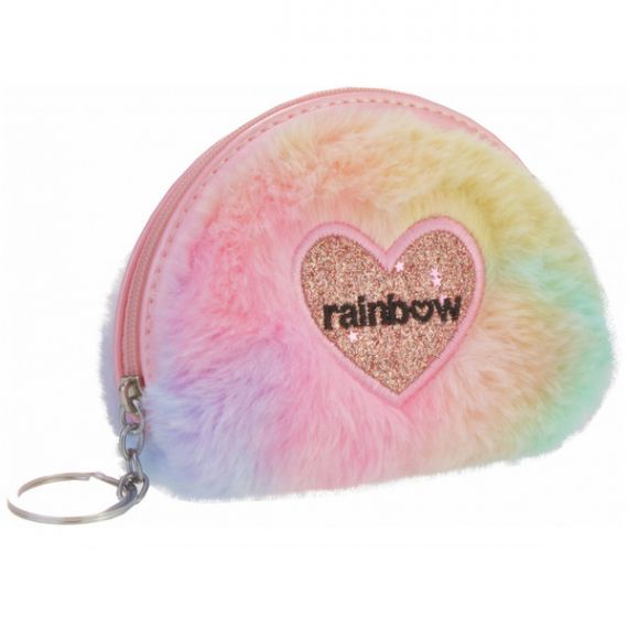 Брелок-гаманець пухнастий Rainbow CFS