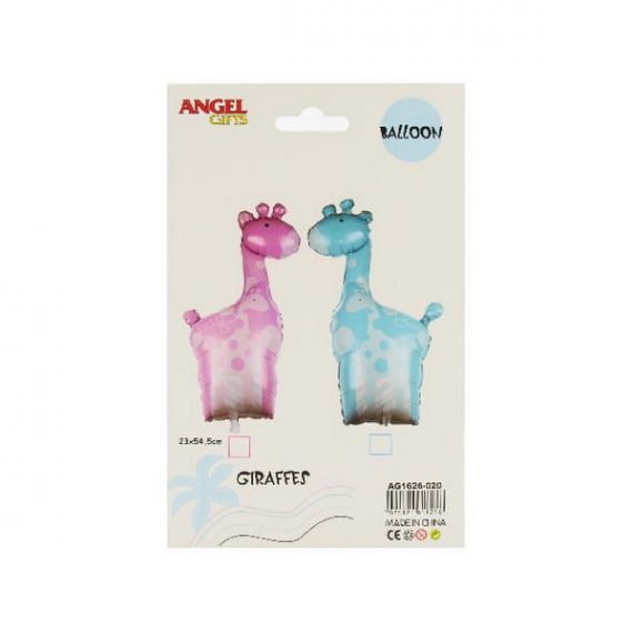Шар воздушный Жираф mix фольга, размер 54,5*23см Angel Gifts