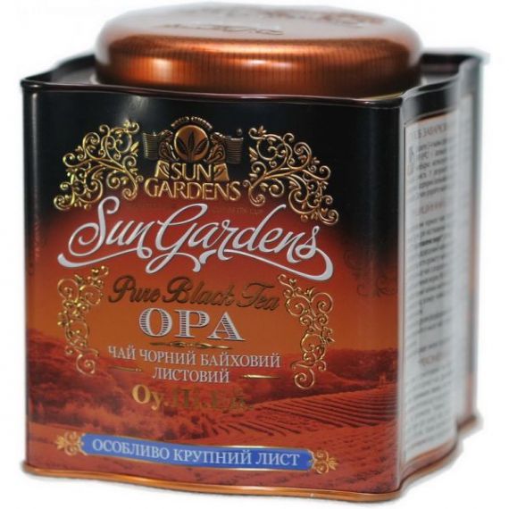 Чай Sun Gardens 150гр. м/б Opa чорний байховий