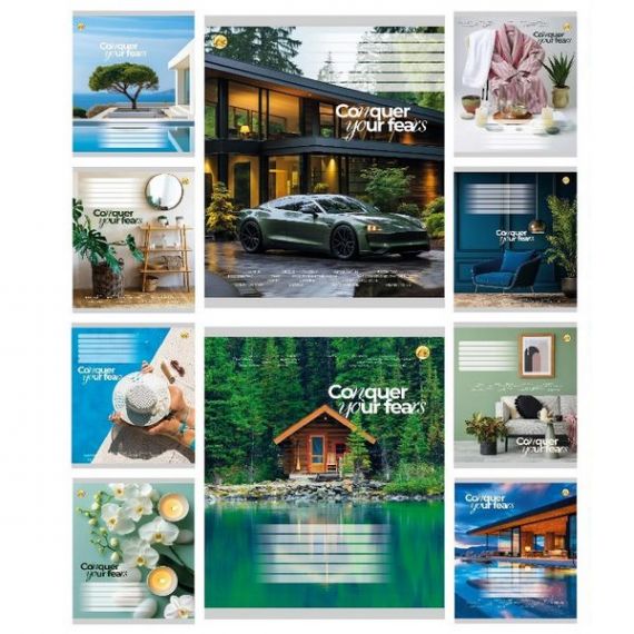 Тетрадь 60л. Тетрада WiLL офс/кл.№51608 Микс 5