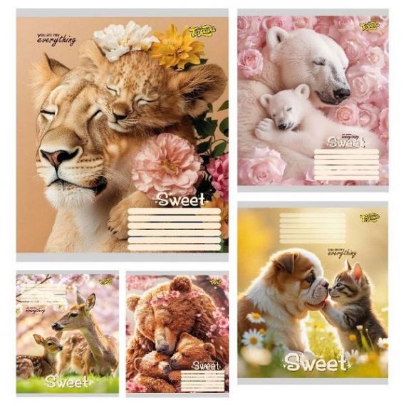 Зошит 12арк. Тетрада WiLL офс/кл. №61109 Звірі