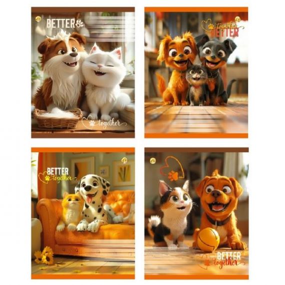 Тетрадь 12л. Тетрада WiLL офс/кос. №63106 Друзья