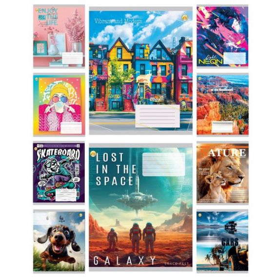 Зошит 36арк. Тетрада WiLL офс/кл. №61403 Мікс 1