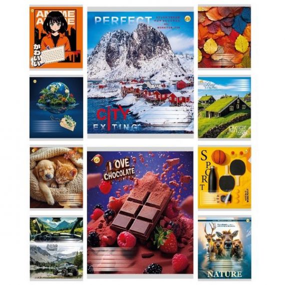 Зошит 36арк. Тетрада WiLL офс/кл. №61404 Мікс 2