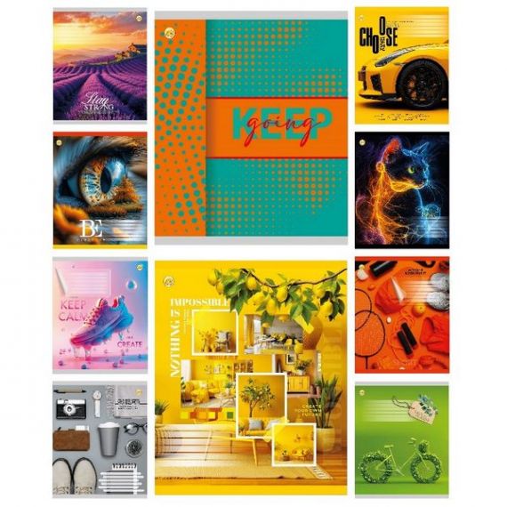 Зошит 36арк. Тетрада WiLL офс/лін. №62400 Мікс36ЛВ1