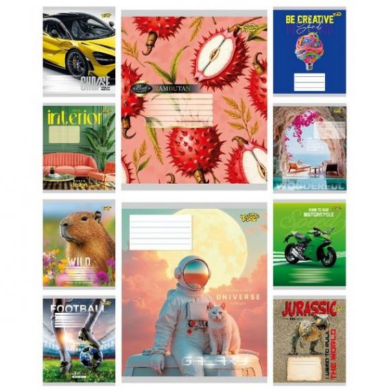 Зошит 36арк. Тетрада WiLL офс/лін. №62401 Мікс36ЛВ2