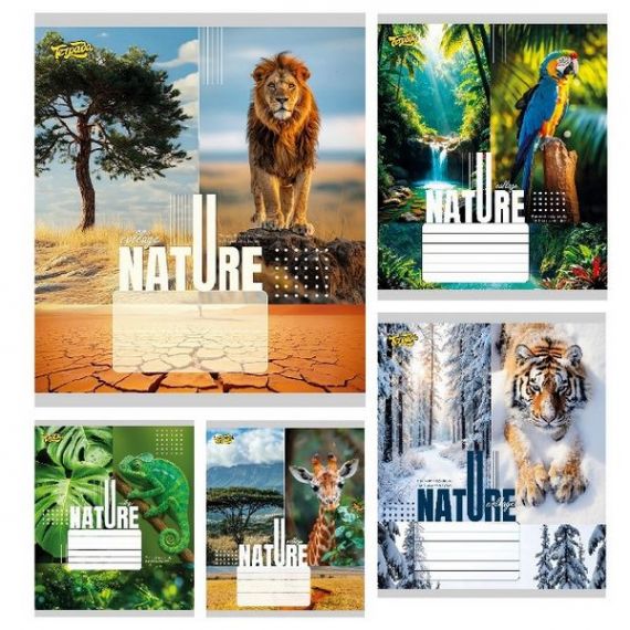 Тетрадь 36л. Тетрада WiLL офс/лин. №62402 Природа