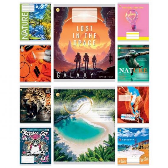 Зошит 60арк. Тетрада WiLL офс/кл. №61601 Мікс 3/2