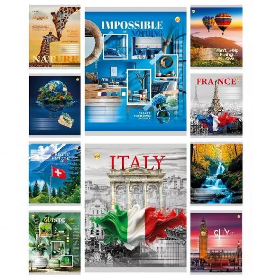 Тетрадь 60л. Тетрада WiLL офс/кл.№61603 Микс 4