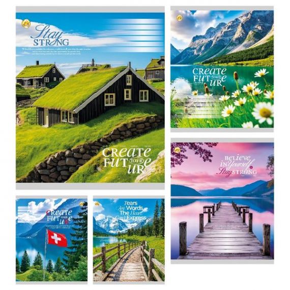 Тетрадь 60л. Тетрада WiLL офс/кл.№61604 Природа