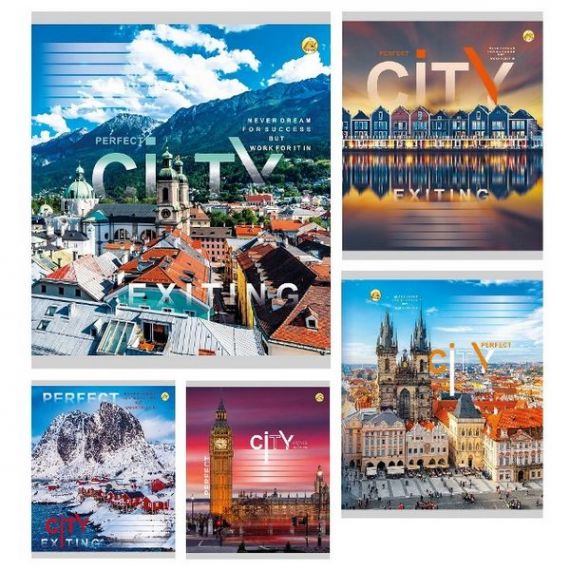 Зошит 60арк. Тетрада WiLL офс/кл. №61605 Міста