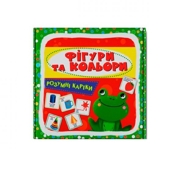 Розумні картки Фігури та кольори 30 карток Crystal Book