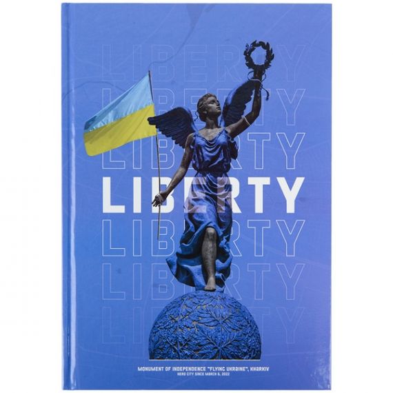 Книга канцелярская 96л оф/кл. твердый переплет ламинированная Liberty Axent