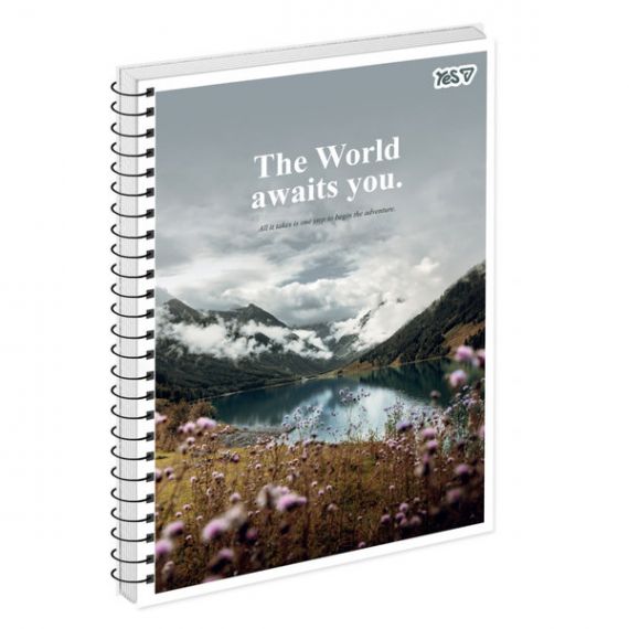 Зошит спіраль А-4 80арк кл крейдований картон+ВДлак Around the earth Yes Зошит спіраль А-4 80арк кл крейдований картон+ВДлак Around the earth Yes