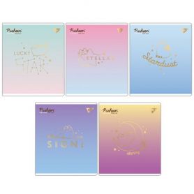 Зошит 12арк. Yes офс/кос софт-тач+фольга золото Goldstar Pusheen
