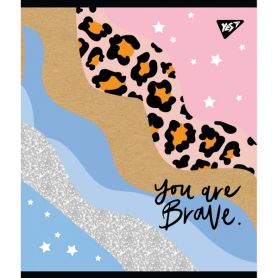 Зошит 18арк. Yes офс/кл крафт, белила+глітер Abstract