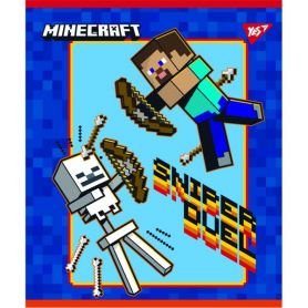 Зошит 12арк. Yes офс/кос матовий ВДЛ+УФ-виб.+мікроембосінг Minecraft