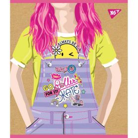 Зошит 18арк. Yes офс/кл крафт, белила Girls