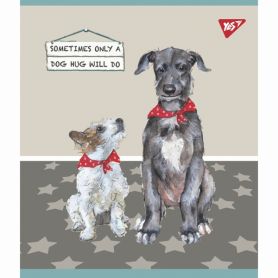 Зошит 24арк. Yes офс/лін матовий ВДЛ+УФ-виб Dogs