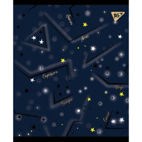 Зошит 24арк. Yes офс/кл софт-тач+фольга золото+УФ-виб Cosmic system