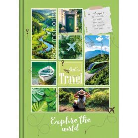 Тетрадь А-5 96л офс/кл твёрдый переплёт ламинированная TRAVEL Рюкзачок