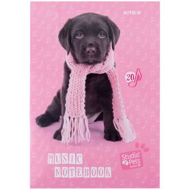 Зошит для нот А-4 20арк Studio Pets Kite