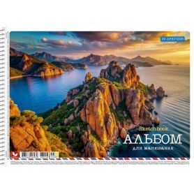 Альбом для малювання 30арк 120г спіраль Школярик