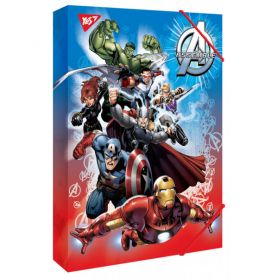 Папка для праці А-4 ламінований картон на гумці для хлопчиків Avengers Marvel