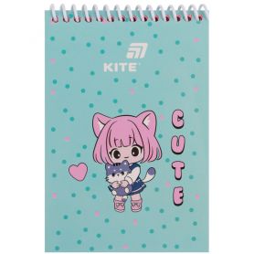 Блокнот А-6 48аркушів чисті рожеві, спіраль верхня, картонна обкл., Be Friends Kite Блокнот А-6 48аркушів чисті рожеві, спіраль верхня, картонна обкл., Be Friends Kite