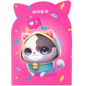 Блокнот В-6- 48листов клетка, фигурная вырубка Kite