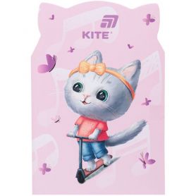 Блокнот В-6- 48листов клетка, фигурная вырубка Kite
