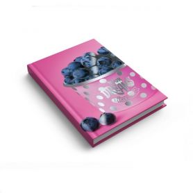 Блокнот А-5 192листа клетка, твердая обложка, Prestige Голубика