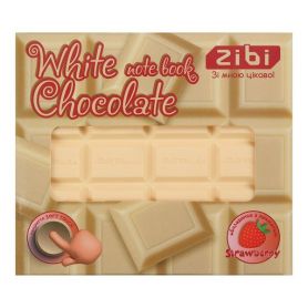 Блокнот ароматизированный 100х87мм 80листов чистые, WHITE CHOCOLATE Soft touch