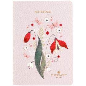 Блокнот А-6 60аркушів клітинка, м'яка обкладинка PU фольга Turnowsky Secret Garden Блокнот А-6 60аркушів клітинка, м'яка обкладинка PU фольга Turnowsky Secret Garden