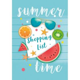 Блокнот-планшет А-6 40листов линия, склейка Шопинг лист