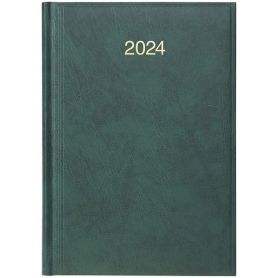 Ежедневник датированный Brunnen 2024 Стандарт Miradur золотое тиснение, зеленый