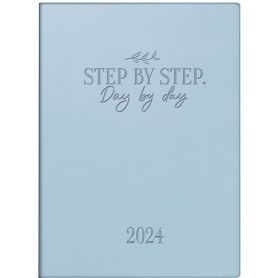 Ежедневник датированный Brunnen 2024 Стандарт Torino Trend, голубой