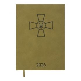 Щоденник датований Buromax 2026 А-5 Forces тверда обкладинка, кремовий папір, олівковий