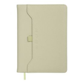 Щоденник датований Buromax 2026 А-5 Savana тверда обкладинка, кремовий папір, сірий